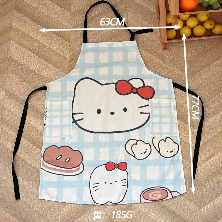 CHULELE Cute Cartoon Kitchen Apron – Kawaii Cooking Apron with Waterproof Oil-Proof Fabric, Instagram-Worthy Adjustable Workwear for Women